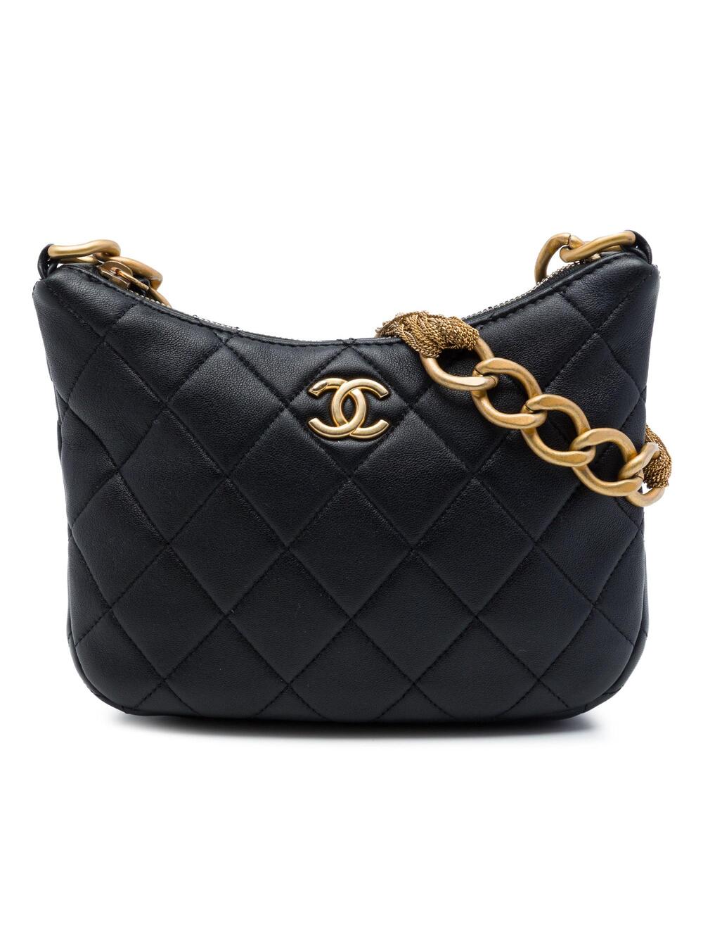 Chanel Cc Mixed Chain Link Zip Hobo #357245C41B